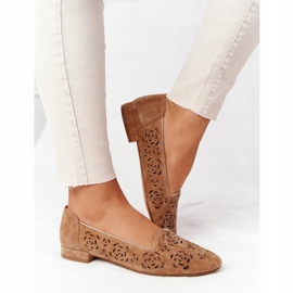 Openwork Loafers Sergio Leone BL627 Röd brun 2