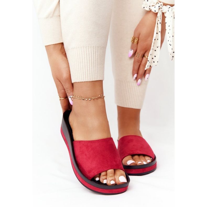 Tofflor På Kil Vinceza 21-17113 Röd svart 2