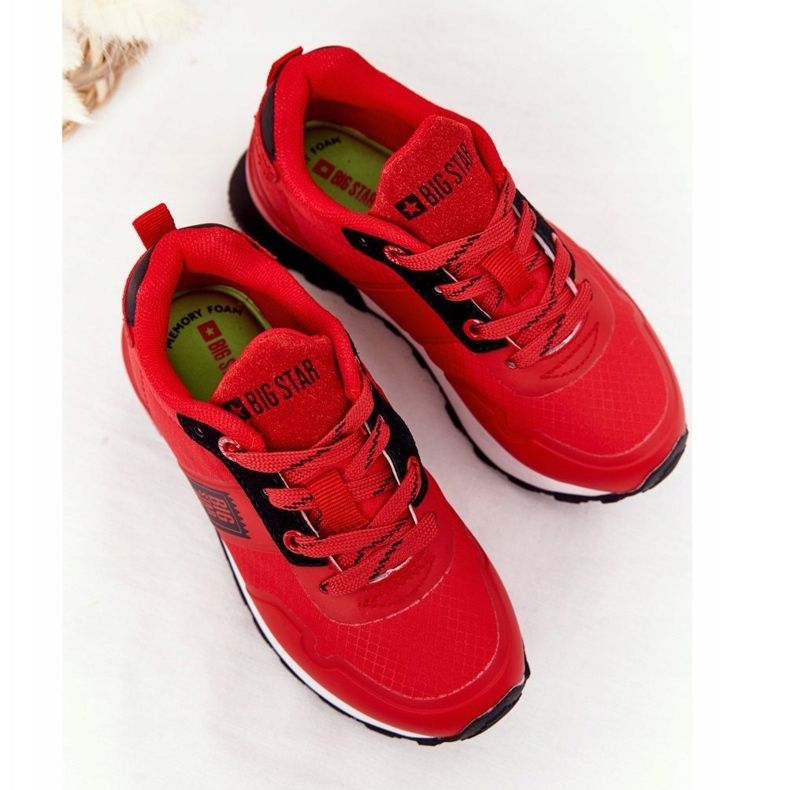 Barnsportskor Memory Foam Big Star HH374173 Röd 2