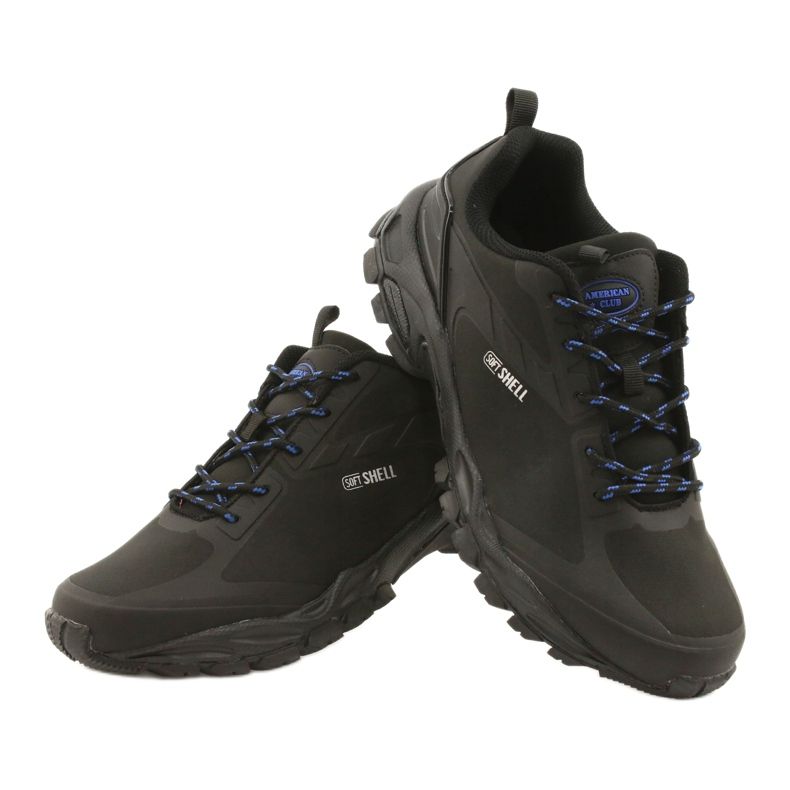 American Club ADI bundna sportskor amerikanska vattentäta soft-shell HL17 svart blå 3