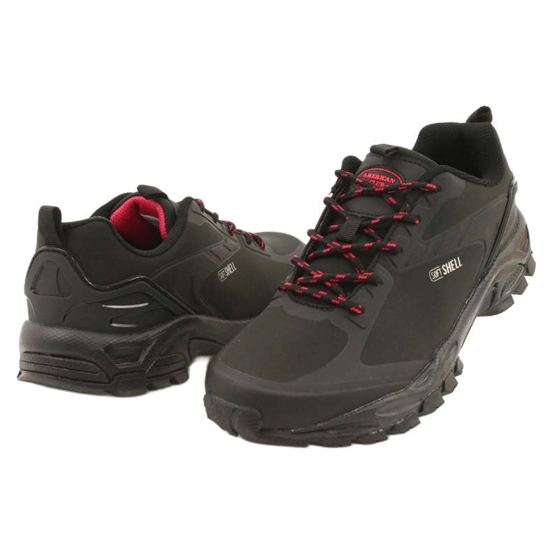 American Club Kvinnors softshell vattentäta skor svart 2