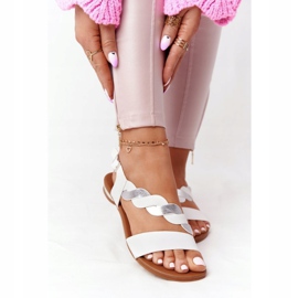 Lädersandaler Vinceza 21-17117 Vitt och silver silver- 2