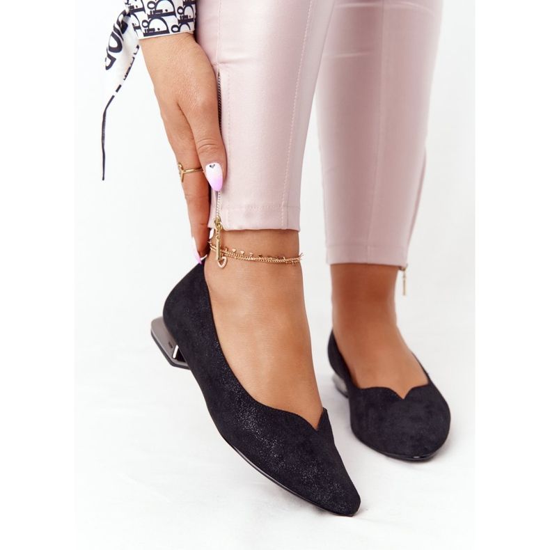 Ballerinor På Silverklack Vinceza 21-10601 Svart mångfärgad 2