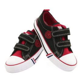 American Children's American Club LH62 kardborre svarta sneakers 3