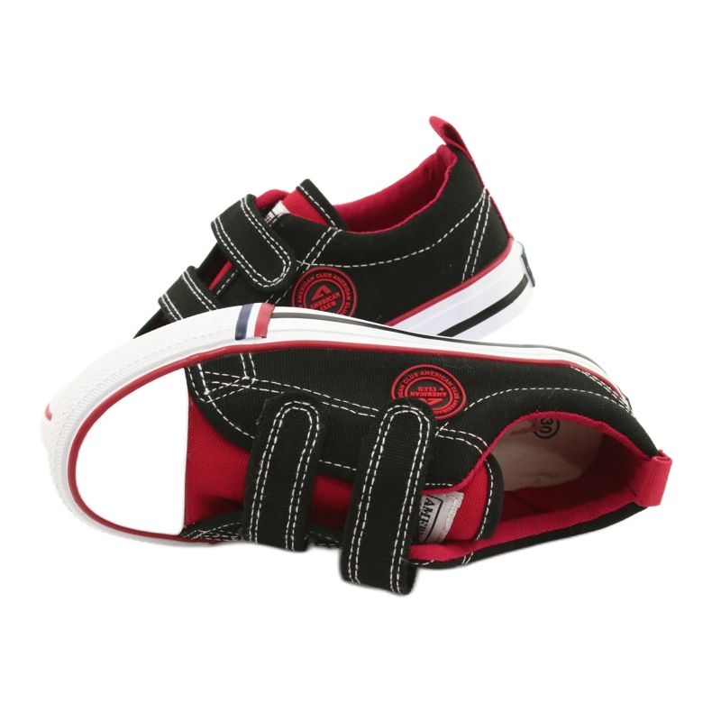 American Children's American Club LH62 kardborre svarta sneakers 4