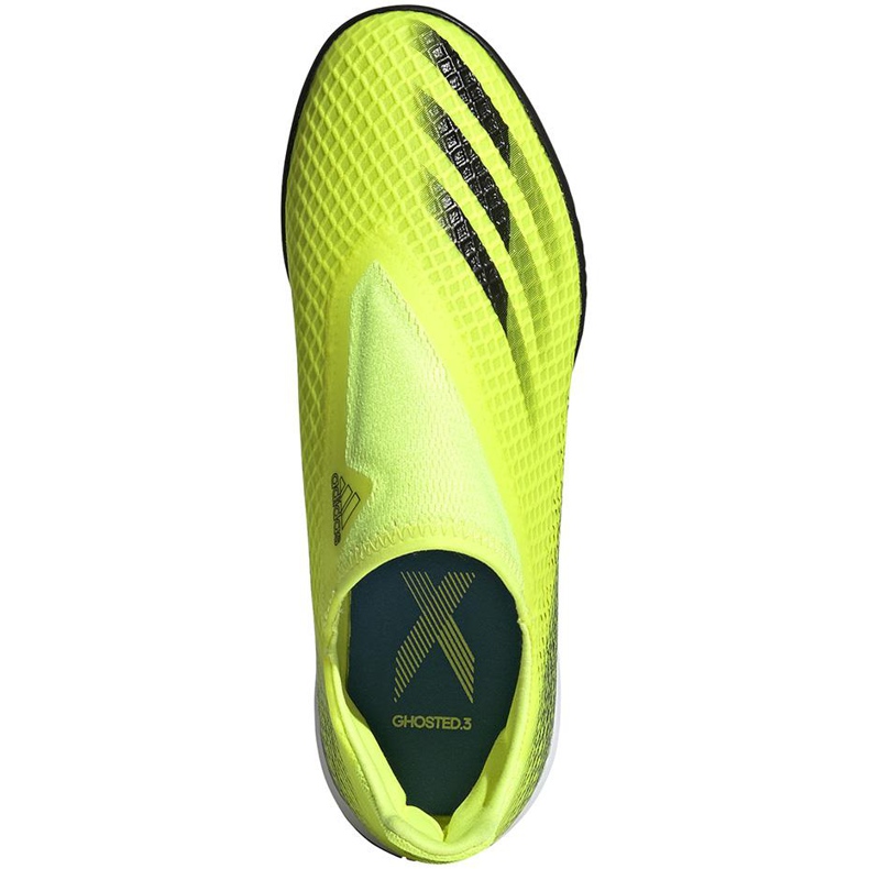 Adidas X Ghosted.3 Ll Tf Junior fotbollsskor gul-svart FW6982 1