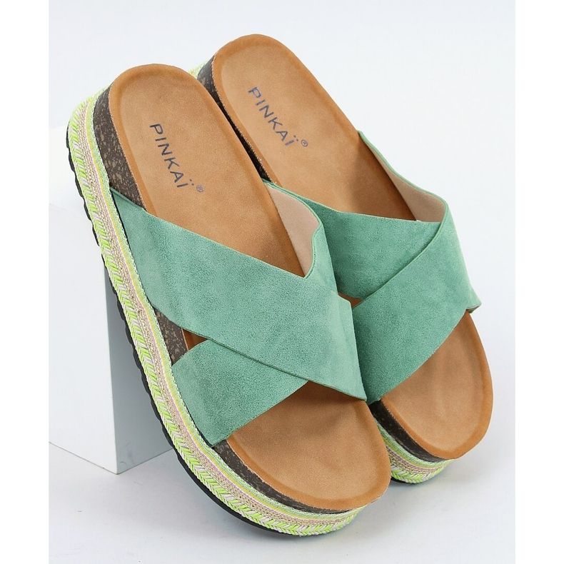 Gröna kork tofflor LS016 Gröna 1