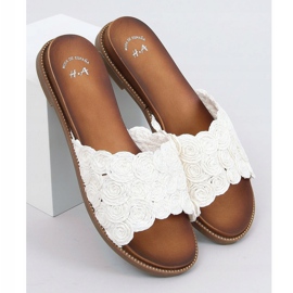 Vita damtofflor H006 Blanco 1