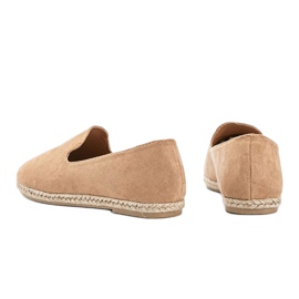 Beige Kathryn loafers för kvinnor 2
