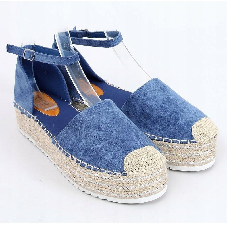 Espadriller, blå sandaler 2138 Blå 1