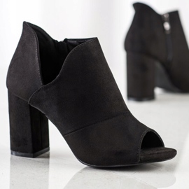 Spring Open Toe VINCEZA stövlar svart 1