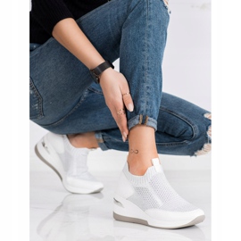 ARTIKER Wedge Slip-On Sneakers vit silver- grå 2