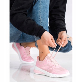 SHELOVET Openwork sportskor rosa 1