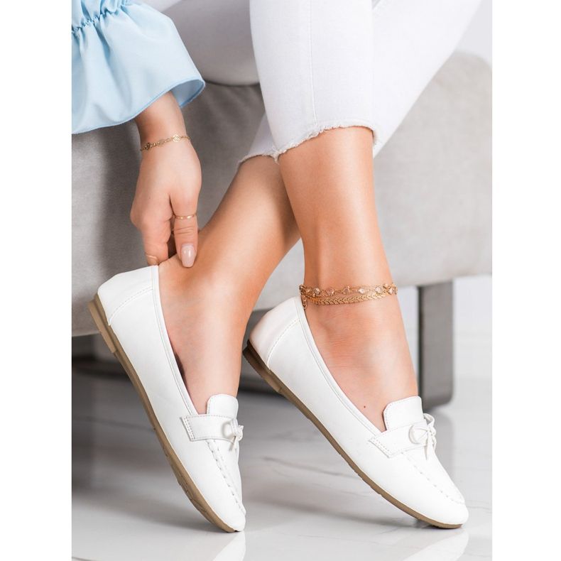 Diamantique Eco Leather Loafers vit 1