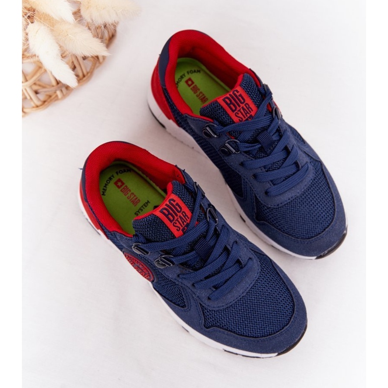 Barnsportskor Memory Foam Big Star HH374175 Marinblå mångfärgad 1