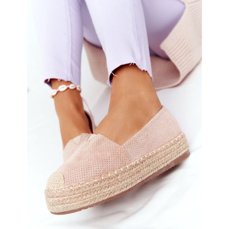 Espadrilles På halmplattformen Beige Highway 1