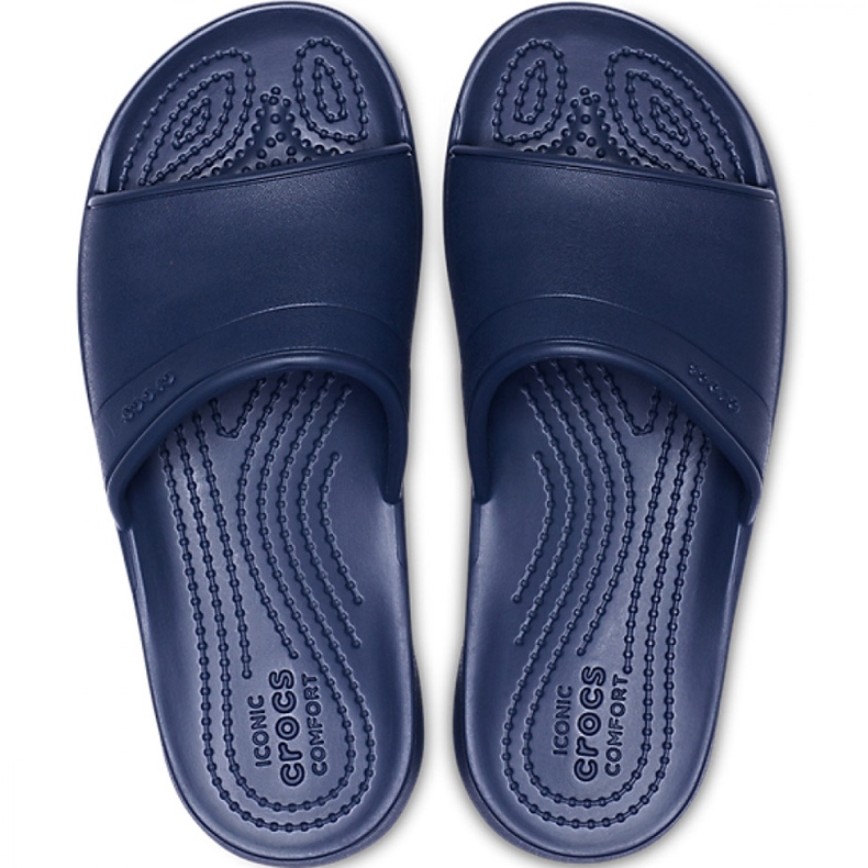 Crocs Classic Slide Kids tofflor för barn 204981410 marinblå 2