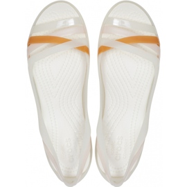 Crocs sandaler Isabella Huarche 2 Flat W vit 204912 12U 2