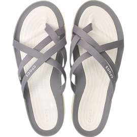 Crocs Tofflor Dam Swiftwater Webbing Flip W Ljusgrå 205479 okt. 2