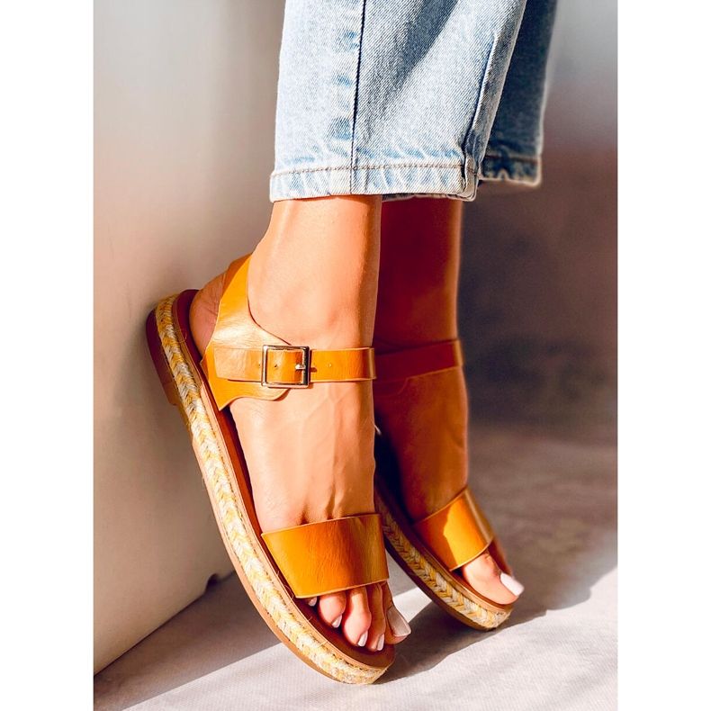 Sandaler espadrilles honeyTH005 Gul 2