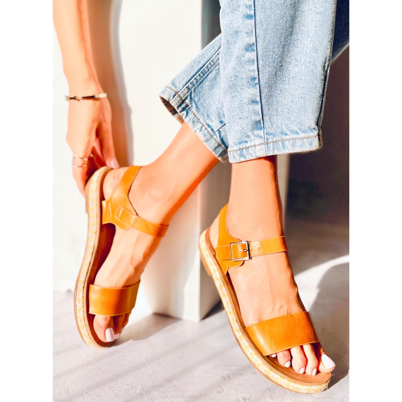 Sandaler espadrilles honeyTH005 Gul 1