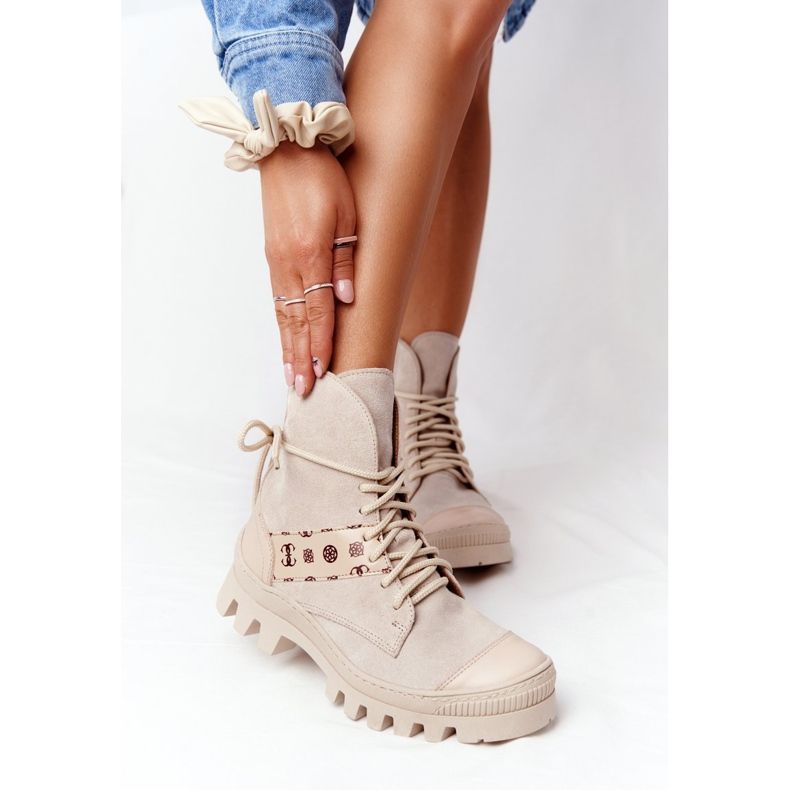 Suede Boots Workery Lewski Shoes 2942-0 Light Beż beige 2