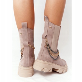 Mocka Chelsea Boots Workery Lewski Shoes 2998-0 Beige 2