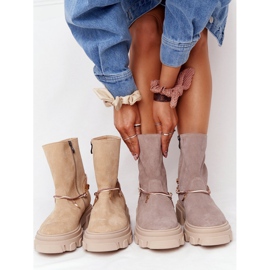 Lewski Shoes Mocka stövlar Workery Lewski skor 3006-0 Beige 1