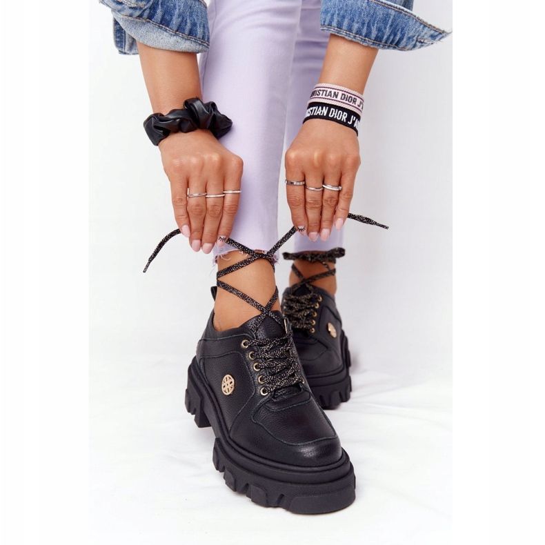 Läder Oxfords Lewski Shoes 3011-0 Svart 1