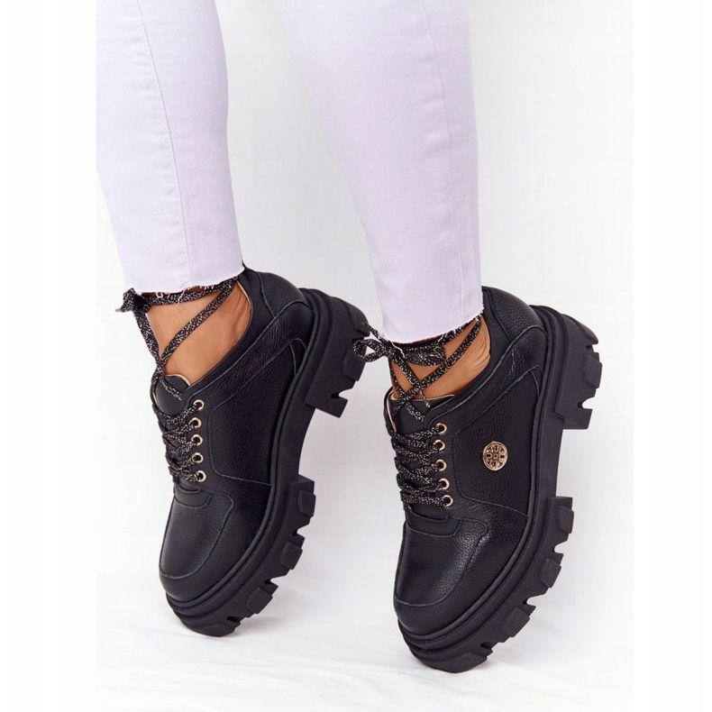 Läder Oxfords Lewski Shoes 3011-0 Svart 2