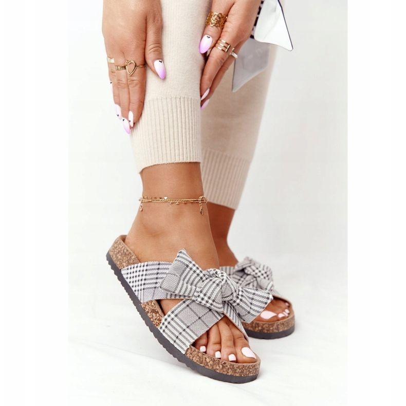 Tofflor På Korksula Vinceza 20-30105 Grå Check 1