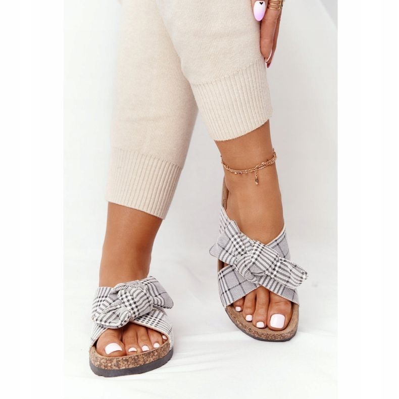 Tofflor På Korksula Vinceza 20-30105 Grå Check 2