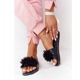 Vinceza 20-30101 svarta gummi tofflor med jetstrålar 2