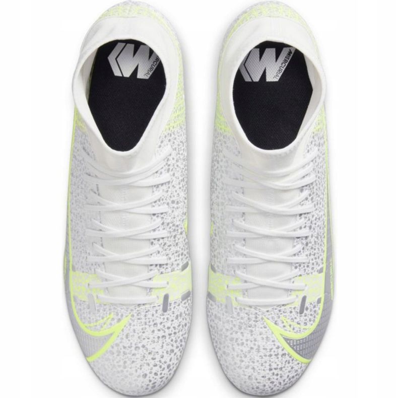 Nike Mercurial Superfly 8 Academy FG / MG M CV0843 107 fotbollsskor grå silver- 1