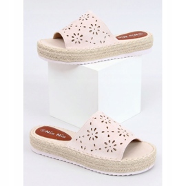 Beige openwork tofflor espadrilles 99-62A Beige 1