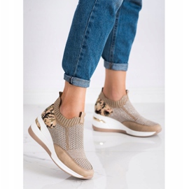 ARTIKER Moro Print Slip-On Sneakers brun 1