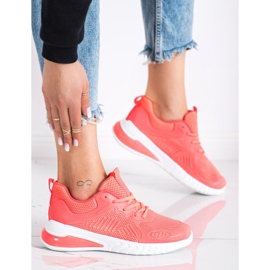 SHELOVET Openwork sportskor orange 2