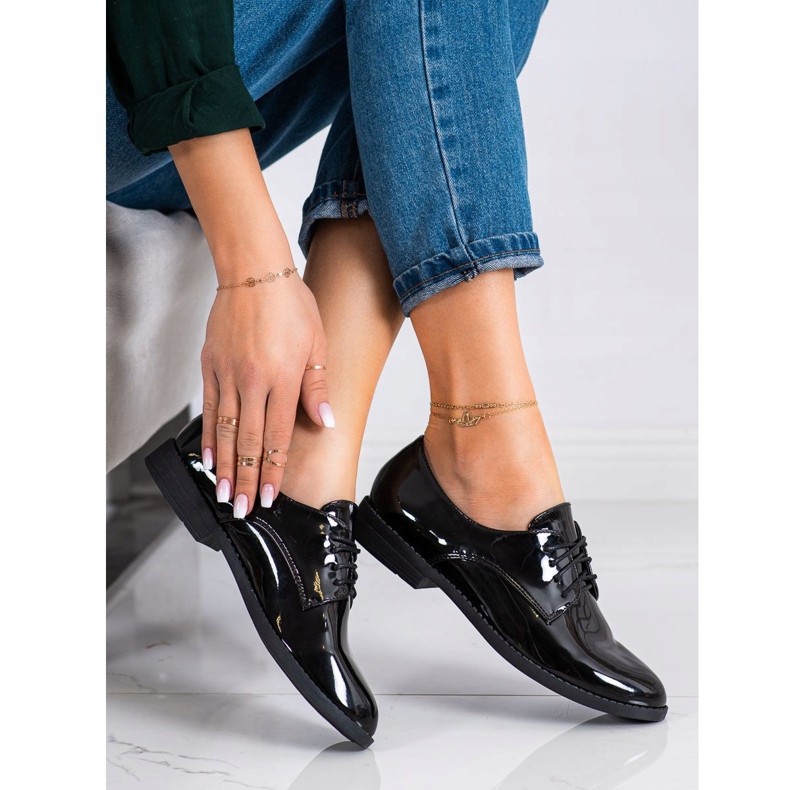 SHELOVET Klassiska snörskor svart 1