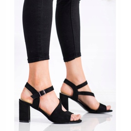 S. BARSKI Trendiga högklackade sandaler från S.BARSKI svart 1