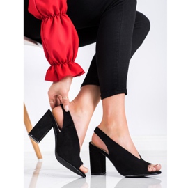 S. BARSKI Byggda sandaler S.BARSKI svart 2