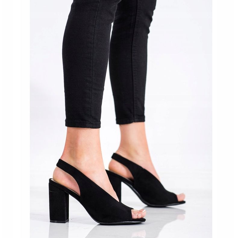 S. BARSKI Byggda sandaler S.BARSKI svart 1