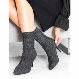 Sabatina Vårstövlar på hög klack svart 1