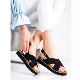 Goodin Svarta sandaler på plattformen 1