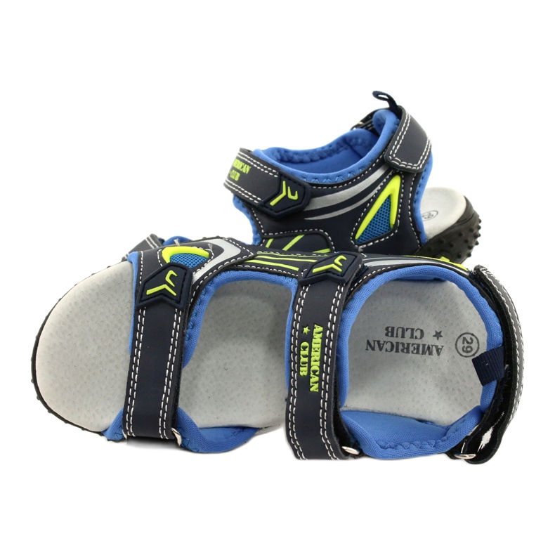 American Club American RL23 läderinsats marinblå blå grön 3