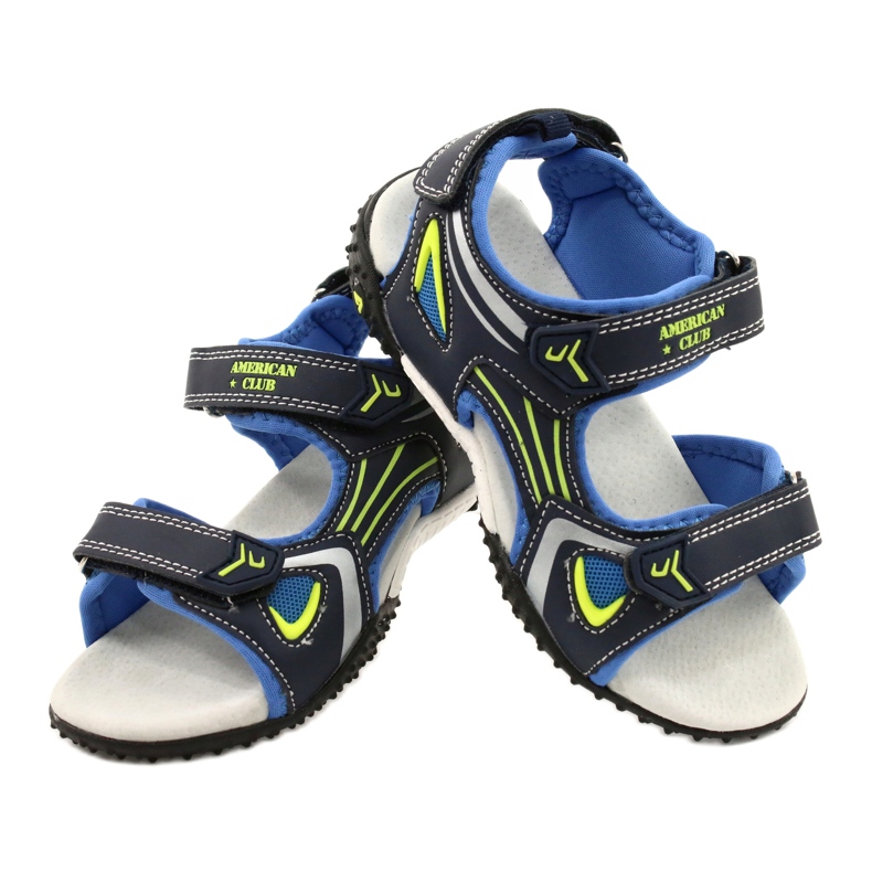 American Club American RL23 läderinsats marinblå blå grön 4