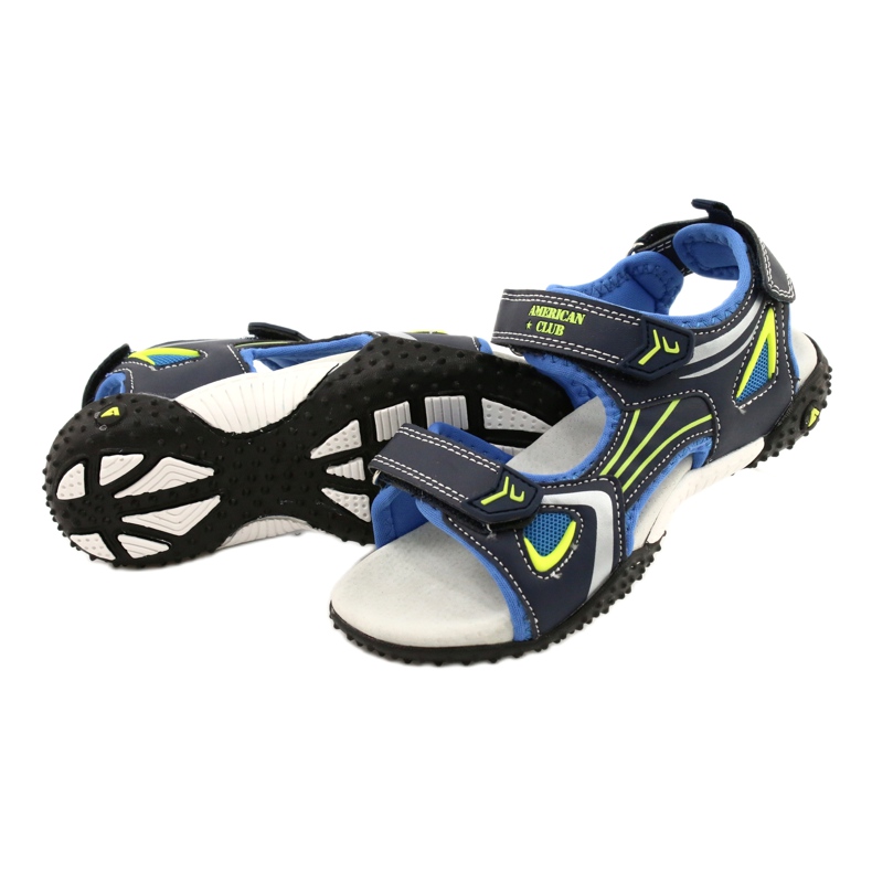 American Club American RL23 läderinsats marinblå blå grön 2