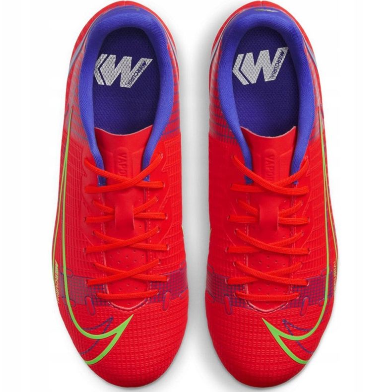 Nike Mercurial Vapor 14 Academy FG / MG Junior CV0811 600 fotbollsskor röd röd 1