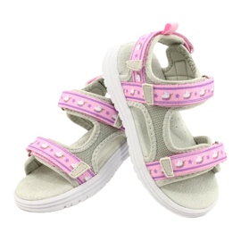 American Club RL39/21 Sandaler i läder, lila purpur 4