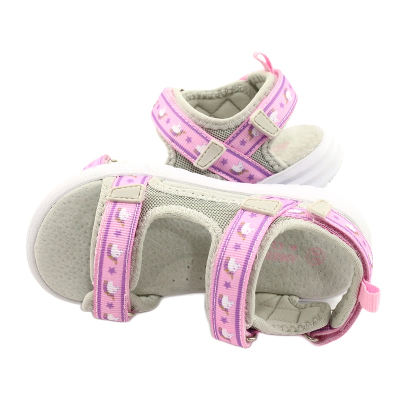 American Club RL39/21 Sandaler i läder, lila purpur 3