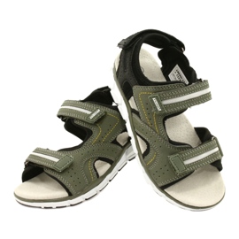 American Club Sportssportpojkar läderinsats ES33/21 Khaki grön 5